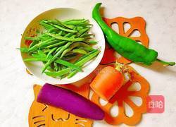 素炒四丁的做法图解2