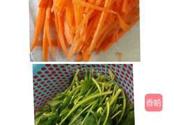 菠菜拌粉丝的做法图解3