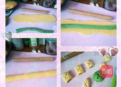 胡萝卜菠菜双色馒头的做法图解5