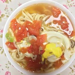 香菇西红柿鸡蛋面的做法[图]