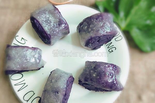 紫薯馒头卷