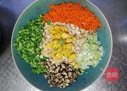 低脂低卡高蛋白的虾仁鸡胸肉燕麦蔬菜饼的做法图解3