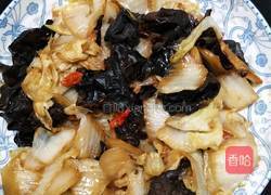 白菜片炒木耳的做法图解8