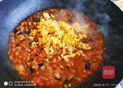 香菇鸡蛋酱菠菜面的做法图解5