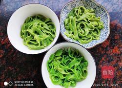 香菇鸡蛋酱菠菜面的做法图解11