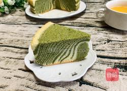 抹茶斑马纹戚风蛋糕的做法图解1