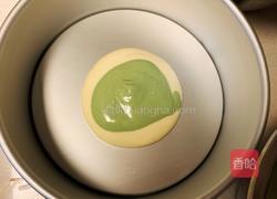 抹茶斑马纹戚风蛋糕的做法图解11