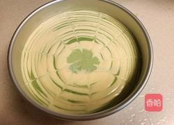 抹茶斑马纹戚风蛋糕的做法图解13