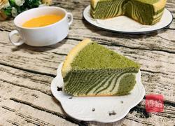 抹茶斑马纹戚风蛋糕的做法图解17