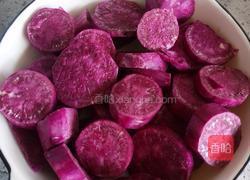 紫薯椰汁千层糕的做法图解2