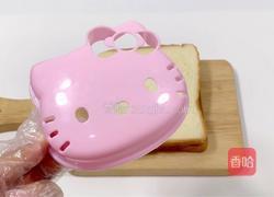 超萌超可爱的hellokitty三明治的做法图解5
