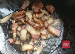 蕨菜炒腊肉的做法图解6