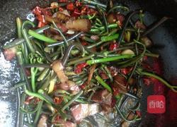 蕨菜炒腊肉的做法图解10