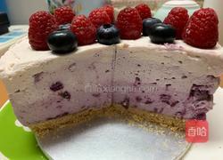 渐变蓝莓冻芝士蛋糕的做法图解17