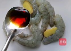 油菜炒虾仁的做法图解4