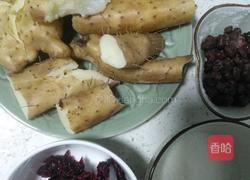 山药玫瑰红豆糕的做法图解1