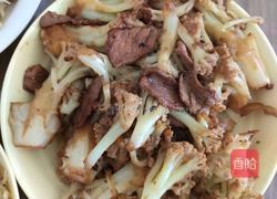 菜花炒肉的做法图解4