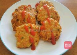 胡萝卜莲藕饼的做法图解6