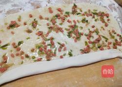 葱香火腿花卷的做法图解6