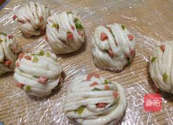 葱香火腿花卷的做法图解11