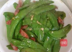 腊肠炒荷兰豆的做法图解6