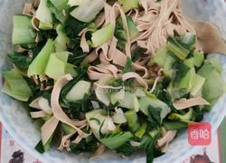 青菜烧百叶的做法图解5