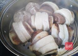 双色红豆包糖花卷的做法图解8