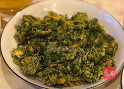 野荠菜炒鸡蛋的做法图解3