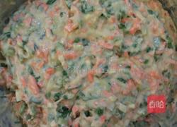 炸红萝卜素菜丸子的做法图解7