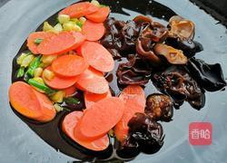 西兰花木耳炒火腿的做法图解6