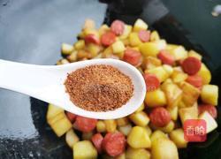 孜然火腿土豆丁的做法图解8