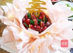 ins草莓花束蛋糕的做法图解11