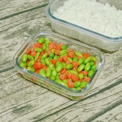 毛豆火腿便当的做法[图]
