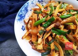 蒜苗炒香干的做法图解14