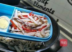 莲菜炒肉丝双色米便当的做法图解9