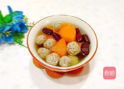 南瓜牛肉丸子汤的做法图解1