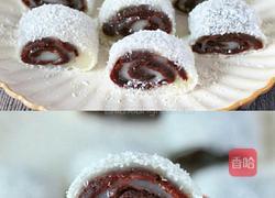 椰蓉豆沙糯米卷的做法图解4