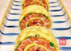 双色火腿鸡蛋卷的做法图解9