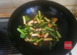 青蒜炒肉的做法图解5