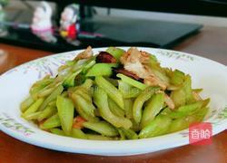 西芹炒肉片的做法图解7