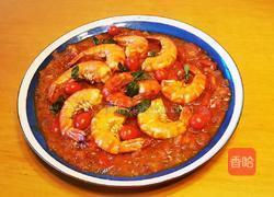 番茄虾 鲜鲜鲜的做法图解1