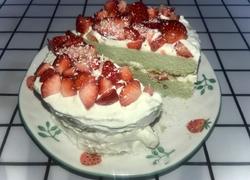 生酮-奶油草莓蛋糕～牛油果蛋糕胚