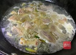 娃娃菜炖咸鹅的做法图解3