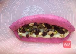 火龙果麻薯软欧包的做法图解12