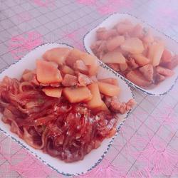 土豆粉条炖肉的做法[图]