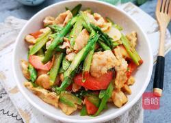 芦笋炒肉片的做法图解13