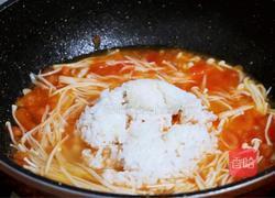 番茄金针菇烩饭的做法图解10
