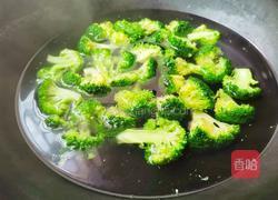 西兰花炒菌菇的做法图解4