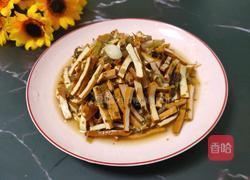 雪菜炒香干的做法图解8