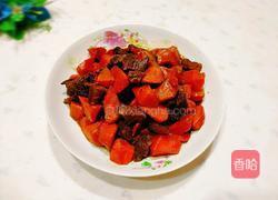胡萝卜烧牛腩的做法图解1